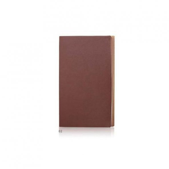 Yumuşak Deri Kapaklı Kahverengi Defter ( 13 x 21 cm ) ürün görseli 1