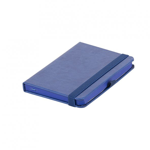 Kenarları Boyalı Konsept Termoderi Lacivert Kapaklı Not Defteri ( 9 x 14 cm ) ürün görseli 1