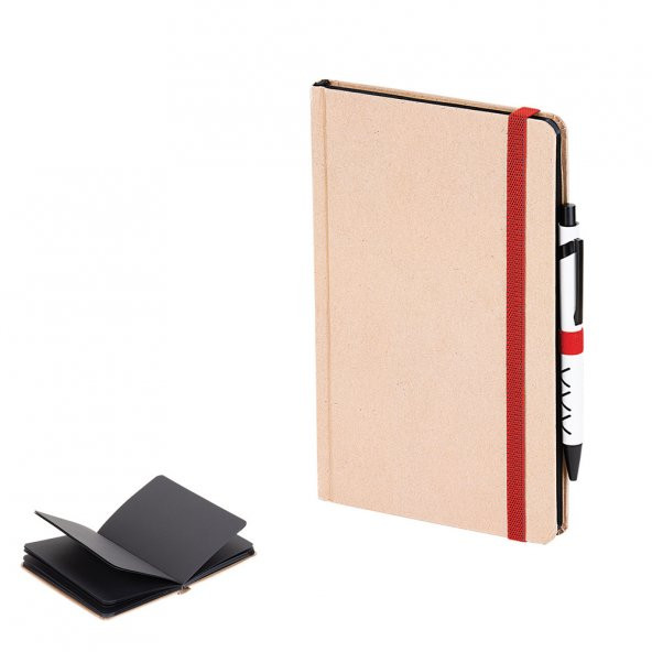 Kraft Sert Kapak Siyah İç Sayfalı Defter ( 9 x 14 cm ) ürün görseli 1