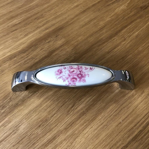 Nobel Porselen Kulp 128mm Pembe Çiçekli (2 Adet) ürün görseli 1