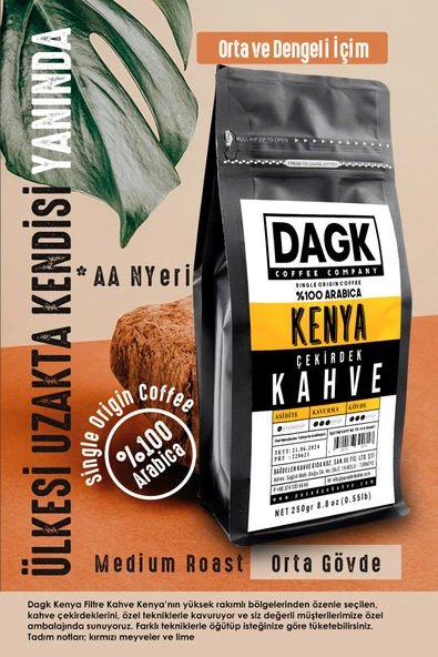 Dagk   Kenya Çekirdek Kahve 250gr - Resim 6