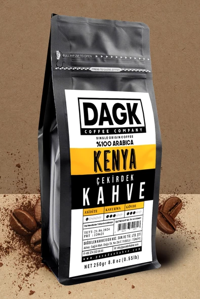 Dagk   Kenya Çekirdek Kahve 250gr - Resim 5