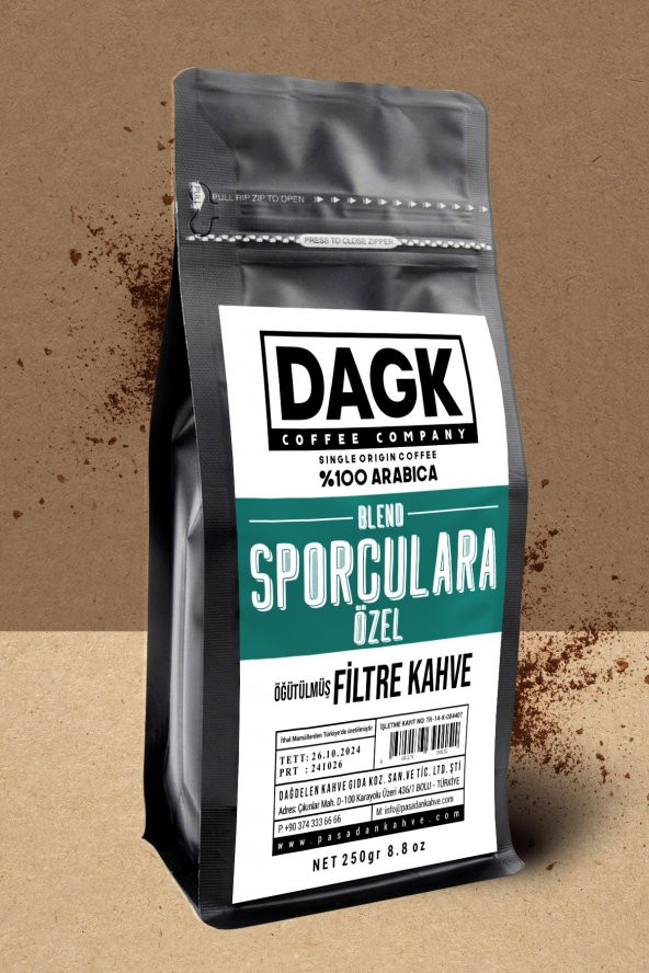 Dagk   Sporculara Özel Filtre Kahve 250g Öğütülmüş ürün görseli 1