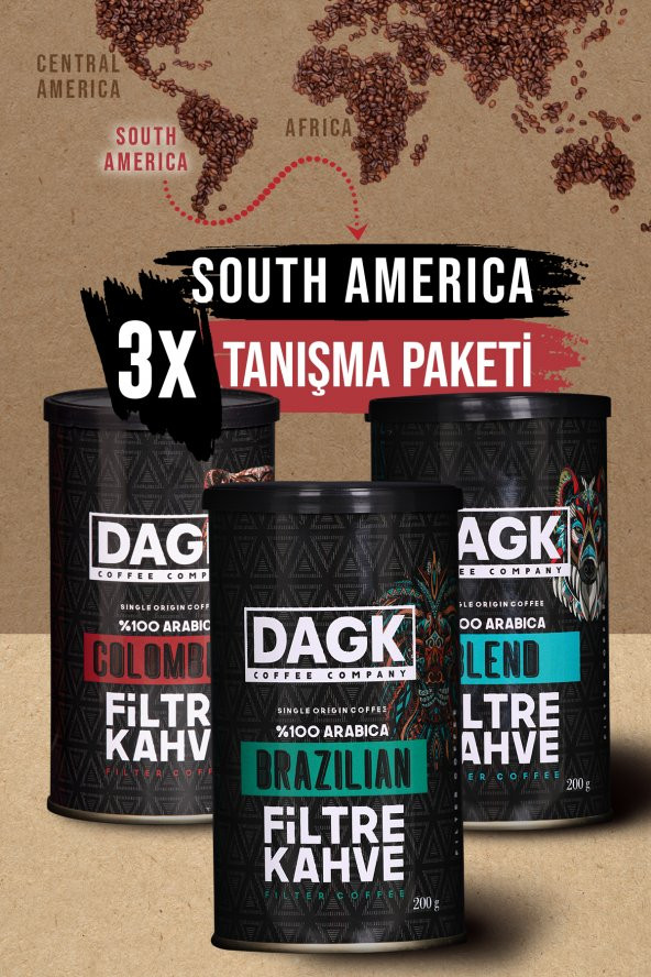 Dagk   SOUTH AMERICA FİLTRE KAHVELERİ TANIŞMA PAKETİ ürün görseli 1