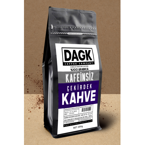 Dagk   Kafeinsiz Çekirdek Kahve 200g ürün görseli 1
