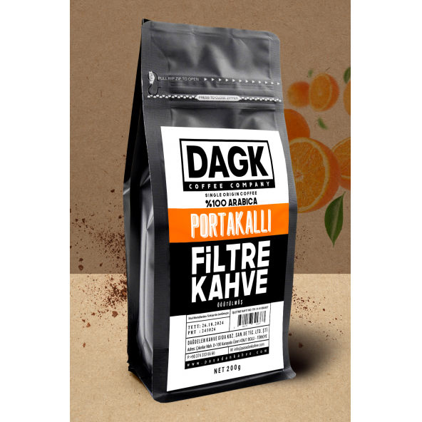 Dagk   Portakallı Filtre Kahve Öğütülmüş 200g (Aromalı) ürün görseli 1