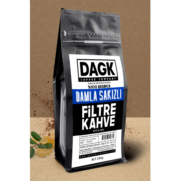 Dagk   Damla Sakızlı Filtre Kahve Öğütülmüş 200g (Aromalı) ürün görseli 1