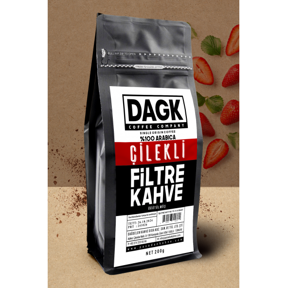 Dagk   Çilekli Filtre Kahve Öğütülmüş  200g (Aromalı) ürün görseli 1