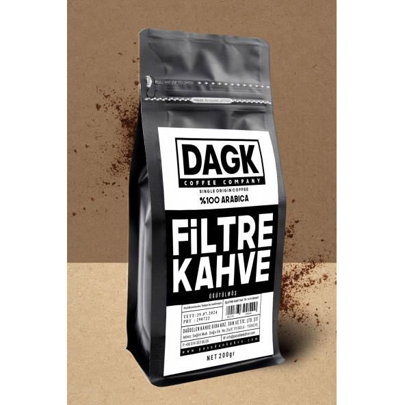Dagk   DAGK FİLTRE KAHVE 200Gr öğütülmüş ürün görseli 1