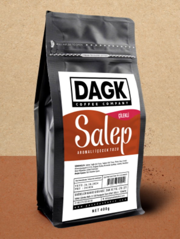 Dagk   Çilekli Salep 400g (Aromalı) ürün görseli 1