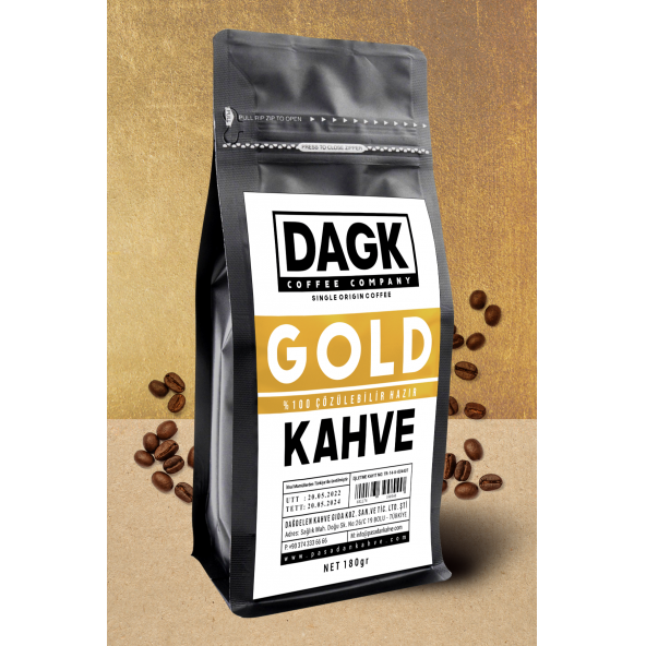 Dagk   Gold Kahve 180 gr (garnül çözünebilir) ürün görseli 1