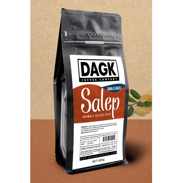 Dagk   Damla Sakızlı Salep 400g (Aromalı) ürün görseli 1
