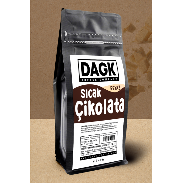 Dagk   Beyaz Sıcak Çikolata 400g ürün görseli 1