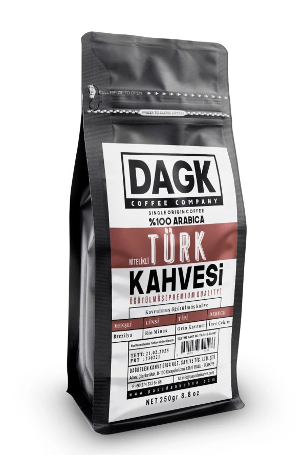 Dagk   Türk Kahvesi 250 gr Nitelikli ürün görseli 1
