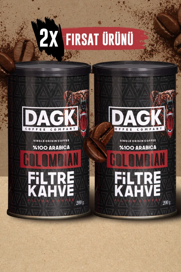 Dagk   Colombian Filtre Kahve 2x200g Fırsat Ürünü ürün görseli 1