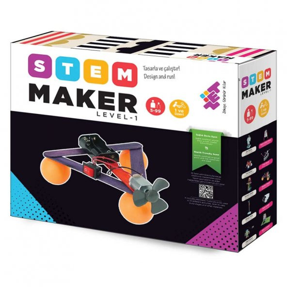 STEM - MAKER ELEKTRONİK SETİ Level-1 5+ Yaş 1+ Oyuncu ürün görseli 1