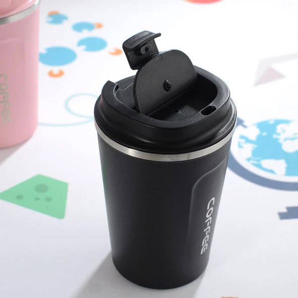 Termos Bardak Mug 510ml Siyah ürün görseli 1
