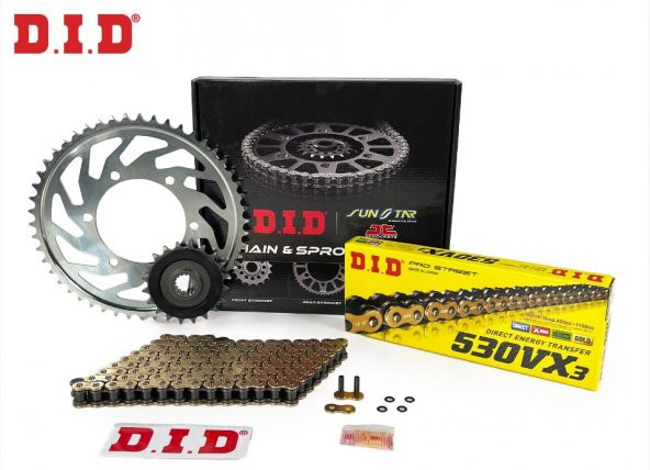 Did-Sunstar 2011-2013 Honda CBF 1000 Uyumlu Zincir Dişli Set Gold (Sarı) Renk ürün görseli 1