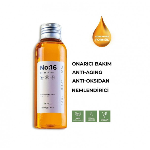 Sinoz No:16 Miracle Oil 100 ML ürün görseli 1
