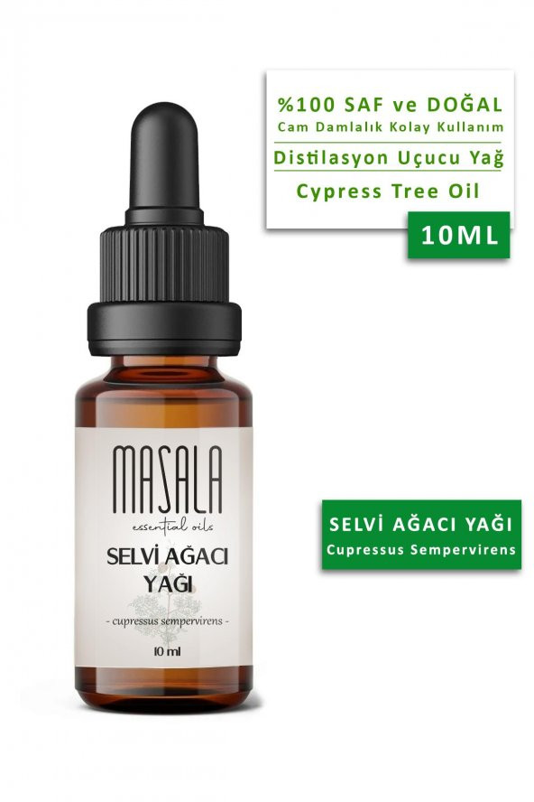 Masala Saf Selvi (Servi) Yağı 10 ml. - (Cypress Essential Oil) ürün görseli 1