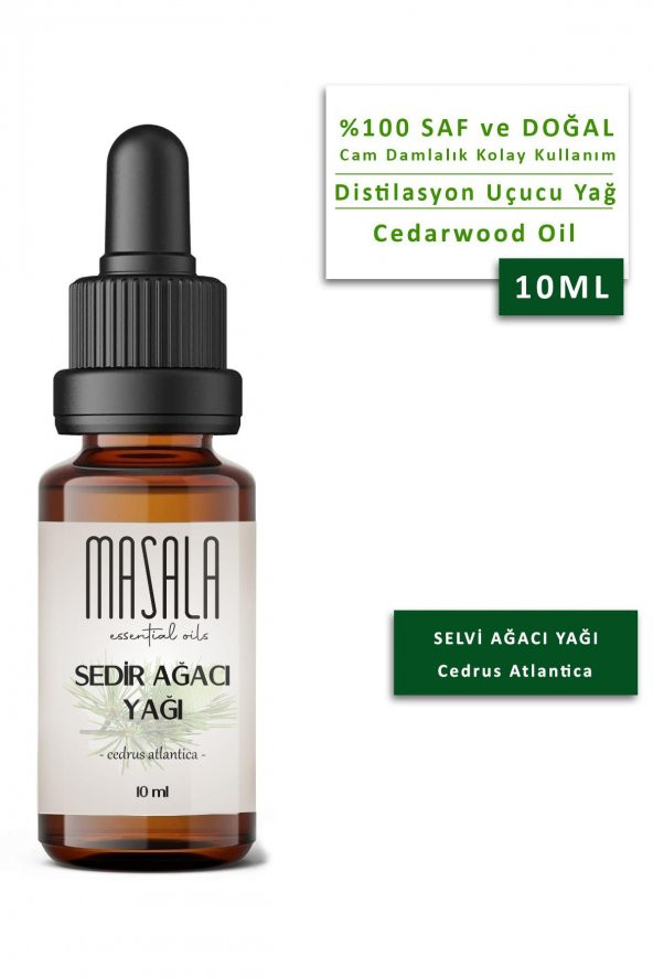 Masala Sedir Ağacı Yağı 10 ml. - (Cedarwood Oil) ürün görseli 1