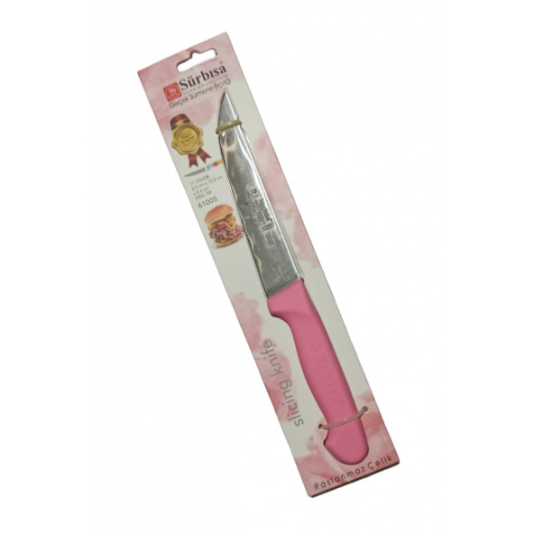 Sürbisa 61005 Pembe Sürmene Mutfak Bıçağı - Resim 2