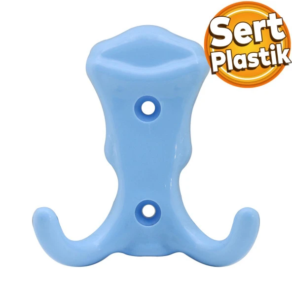 Martı Duvar Vestiyer Portmanto Askısı Dolap Elbise Askılığı Mavi Renk Plastik Askı Askılık ürün görseli 1