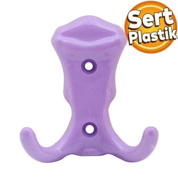Martı Duvar Vestiyer Portmanto Askısı Dolap Elbise Askılığı Lila Renk Plastik Askı Askılık ürün görseli 1
