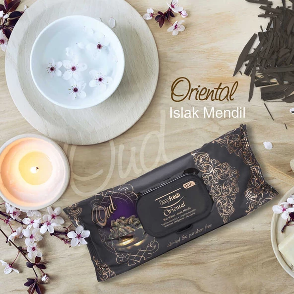 Deep Fresh Oriental Islak Mendil Oud 6 x 120 Yaprak - Resim 9