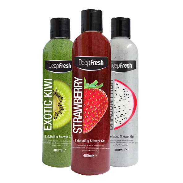 Deep Fresh Arındırıcı Duş Jeli Karma Paket 3 x 400 ml ürün görseli 1