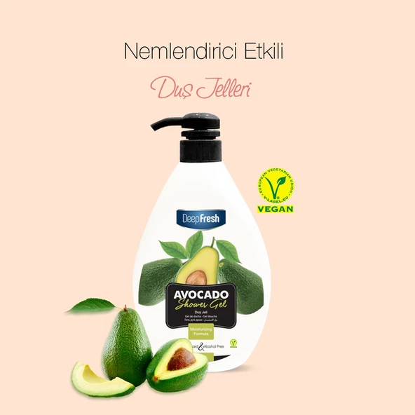 Deep Fresh Duş Jeli Avakado 1 lt x 2 Adet - Resim 3