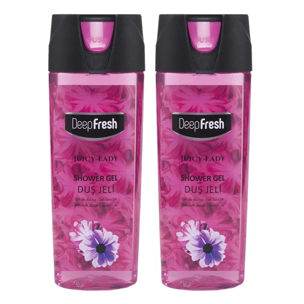 Deep Fresh Pratik Kapaklı Kadın Duş Jeli Juicy Lady 500 ml x 2 Adet ürün görseli 1
