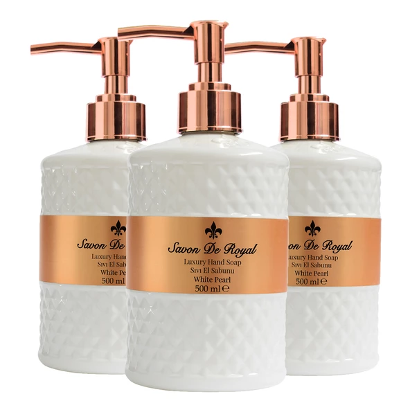 Savon De Royal Luxury Vegan Sıvı Sabun White Pearl 3 x 500 ml ürün görseli 1