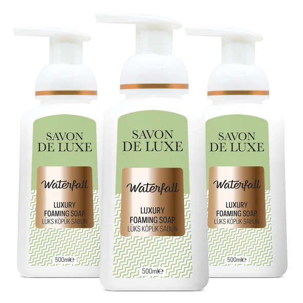 Savon De Luxe Purity Waterfall Luxury Köpük Sıvı Sabun 500 ml × 3 Adet ürün görseli 1