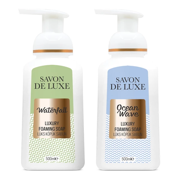 Savon De Luxe Purity Waterfall ve Ocean Wave Köpük Sıvı Sabun 500 ml × 2 Adet ürün görseli 1