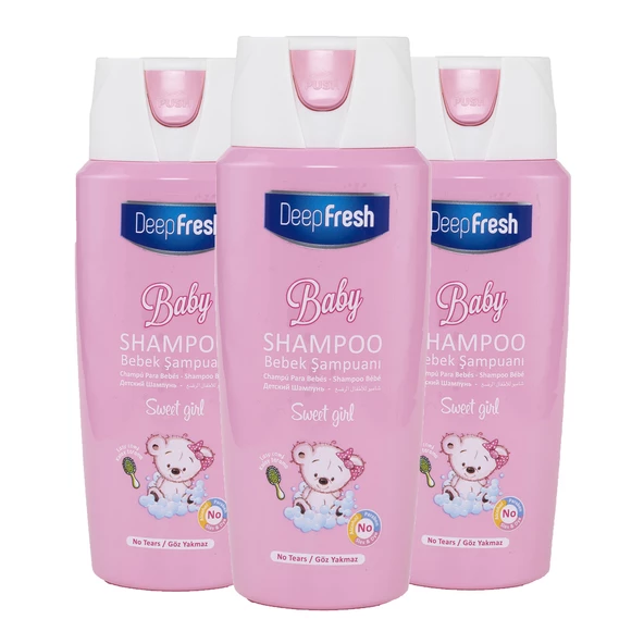 Deep Fresh Bebek Şampuanı Sweet Girl 3 x 500 ml ürün görseli 1