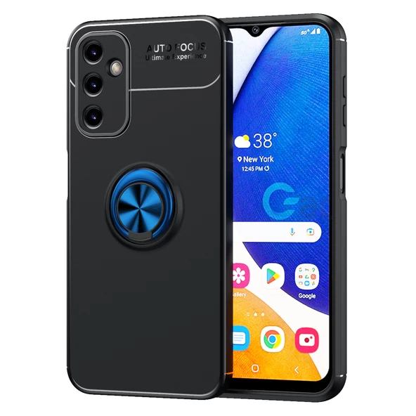 Galaxy A14 Kılıf Zore Ravel Yüzüklü Silikon Kılıf ürün görseli 1