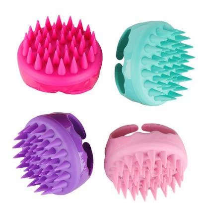Saç Derisi Masaj Fırçası Silikon Dişli Pro Boyut Tarak Arındırıcı Duş Vücut Peeling Masaj Aleti Ergonomik Tasarımlı Tüm Ellere Uyumlu ürün görseli 1