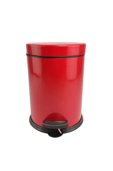Digithome Metal Mutfak Çöp Kovası 3 Lt Kırmızı - YLMZ950 C320.025 - Resim 3