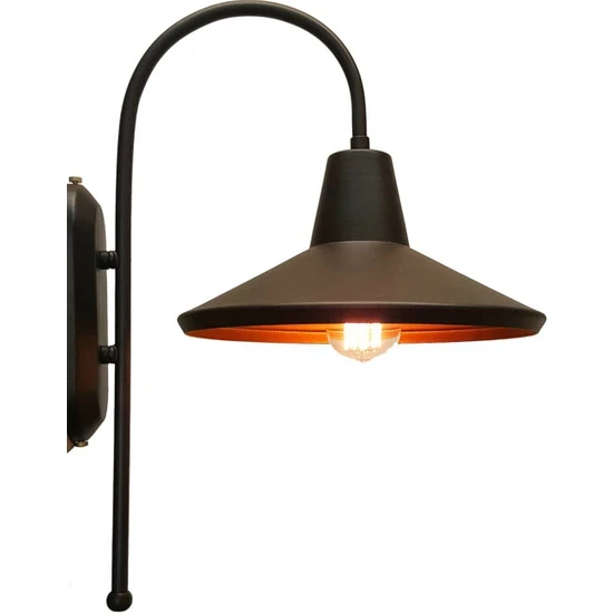 Rsylight Retro Rustik Dekoratif Metal Siyah Baston Kol Vintage Aplik ürün görseli 1