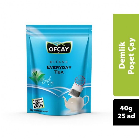 Ofçay Bitane Everyday Ekonomik Demlik Poşet Çay 40 gr 25 Adet ürün görseli 1