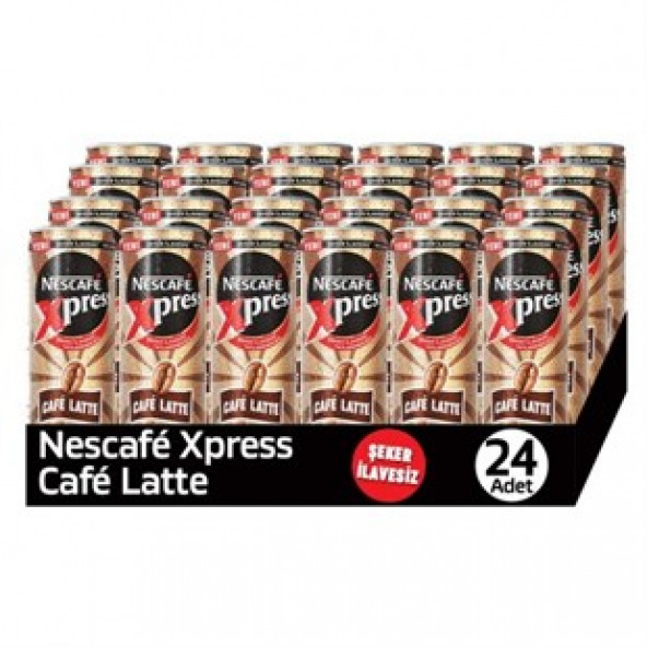 Nestle   Nescafe Xpress Şekersiz Latte 24x250ml Teneke 12443839 ürün görseli 1