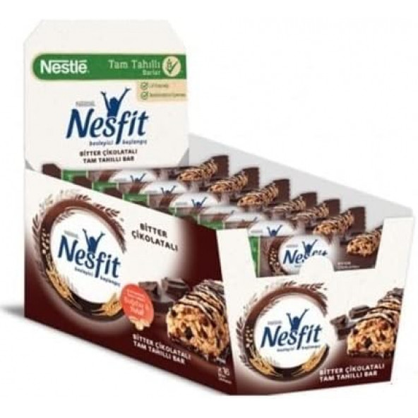 Nestle  Nesfit Çikolatalı Gevrek Bar 16 Lı 23.5 gr ürün görseli 1