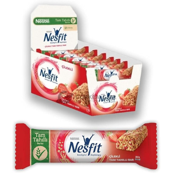 Nestle   Nesfit Tam Tahıllı Çilekli Bar 16 Adet ürün görseli 1