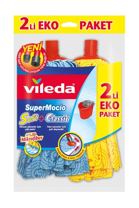 Vileda Supermocio Paspas 2'Li Eko Paket ürün görseli 1