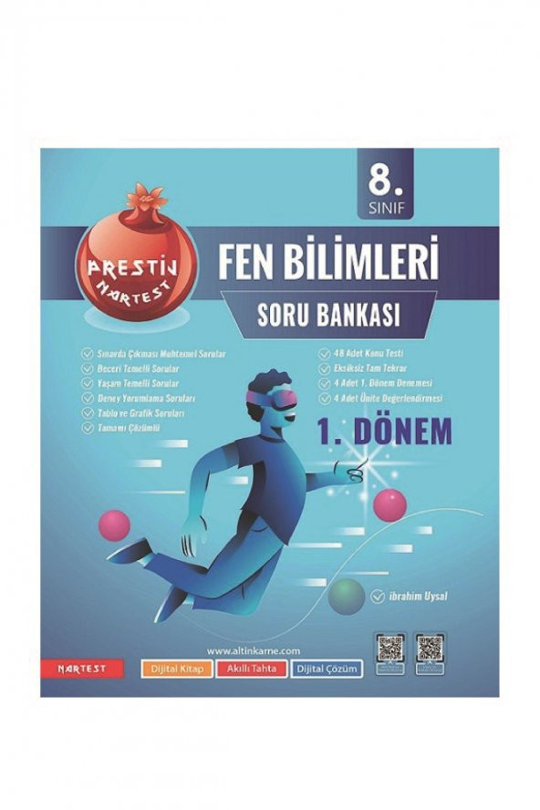 8.sınıf 1.dönem Prestij Fen Bilimleri Tekrar Kitabı 2023 ürün görseli 1