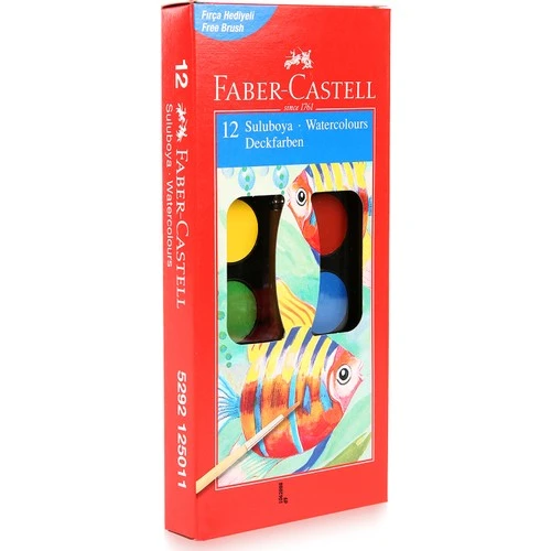 Faber Castell 12 Li Sulu Boya Küçük ürün görseli 1