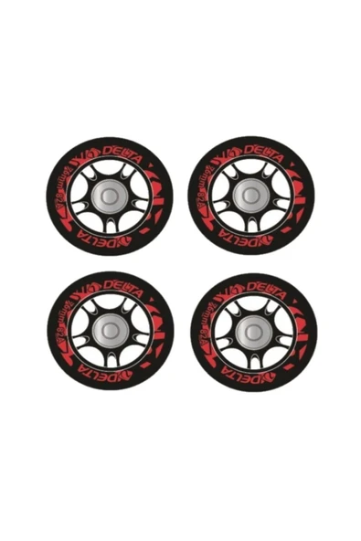 delta 72 MM Silikon Tekerlek ve Rulmanlı 4 Adet Paten Tekerleği Seti 72mm ürün görseli 1
