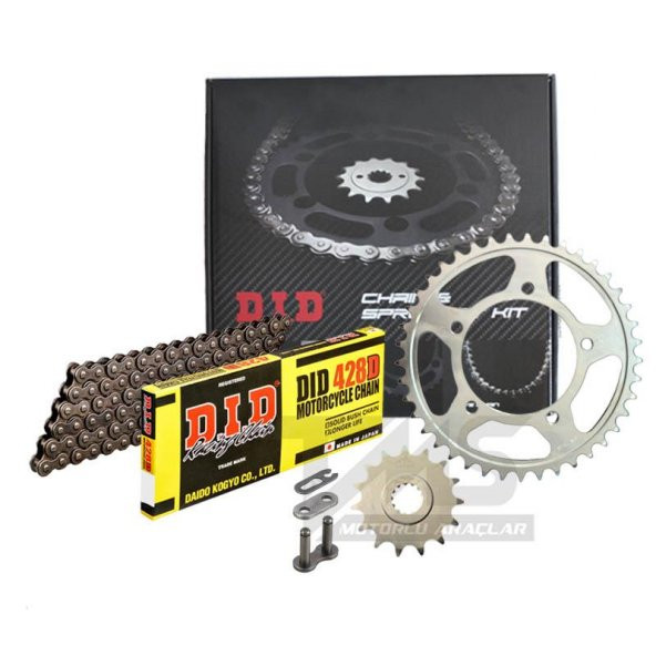 Did 428D-Jt 2004-2010 Honda CBR 125 R Uyumlu Zincir Dişli Set Çelik Renk ürün görseli 1
