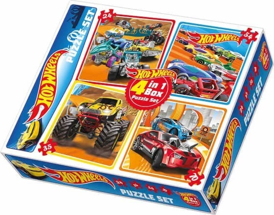Diy-Toy Hotwheels 4 In Puzzle 1895 ürün görseli 1